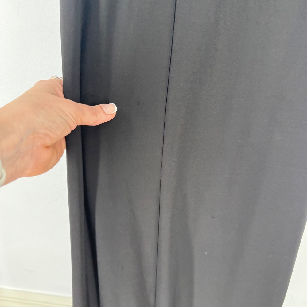 Ralph Lauren Black Off The Shoulder‎ Satin Trim Evening Gown Dress 4 Minimalist - Picture 5 of 9